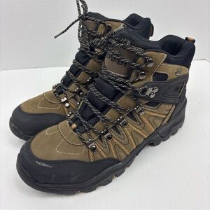 Everest Carson Men’s 11.5 Boots Hiking Outdoor Leather Brown Black Mid M61201CN